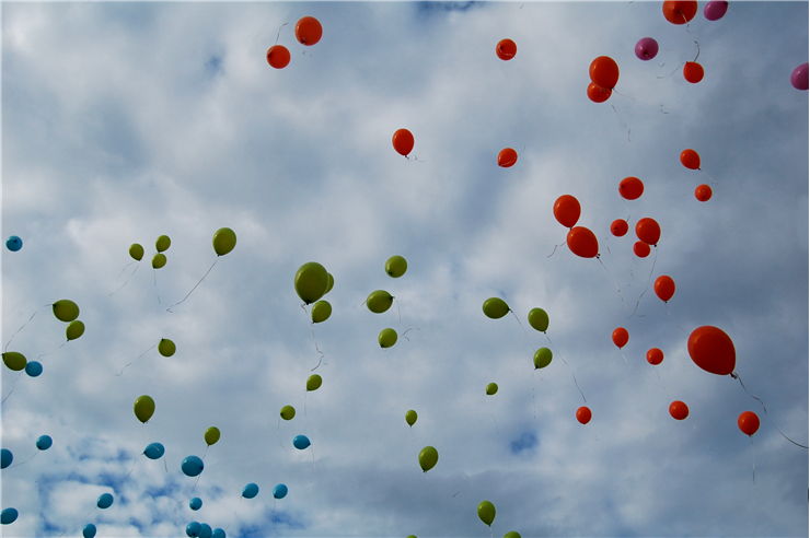 Picture Of Balloons In Sky