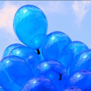 Picture Of Bunch Of Blue Balloons