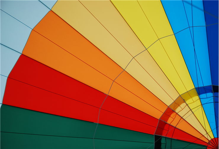 Picture Of Colored Hot Air Balloon